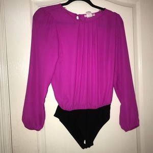 Pink Long-sleeve Bodysuit